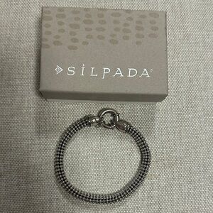 Silpada Snake Popcorn Bracelet .925 Sterling Silver B0726 Rare